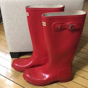 Red Hunter Boots